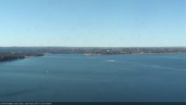 Lake Travis webcam, November 20, 2017 10:00 AM CT