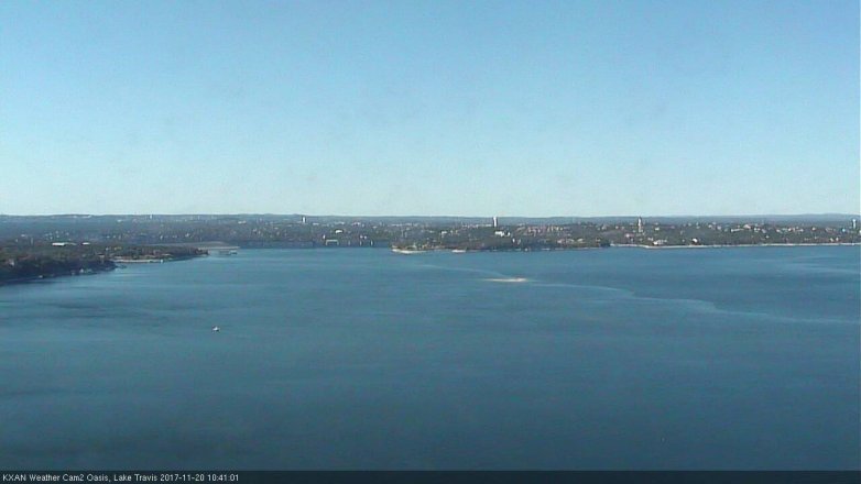 Lake Travis webcam, November 20, 2017 10:05 AM CT