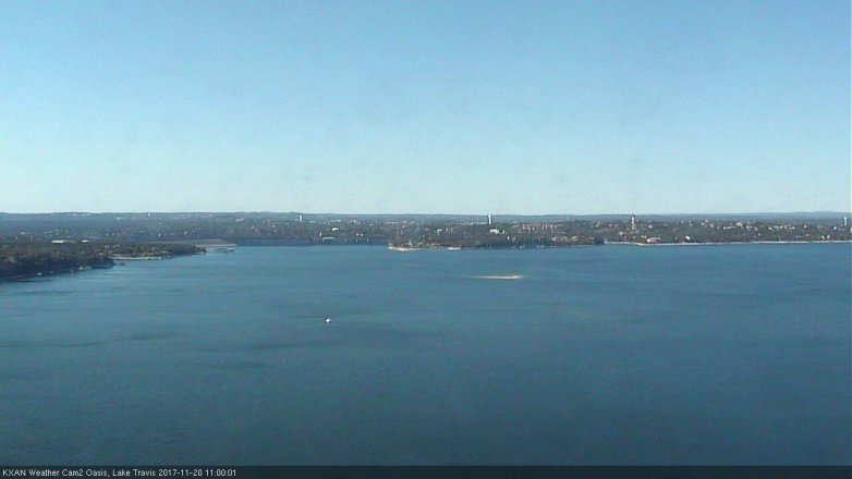 Lake Travis webcam, November 20, 2017 10:20 AM CT