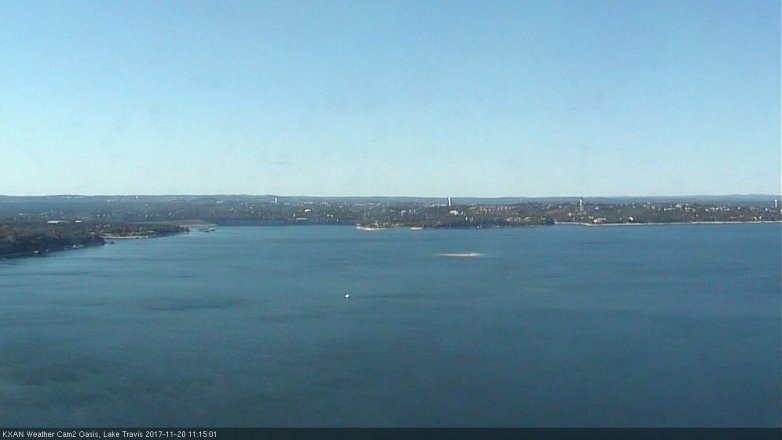 Lake Travis webcam, November 20, 2017 10:30 AM CT