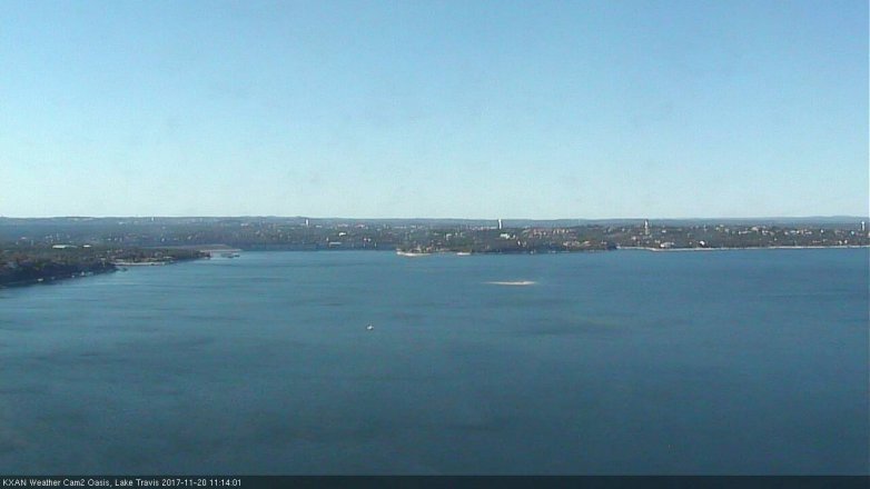 Lake Travis webcam, November 20, 2017 10:35 AM CT