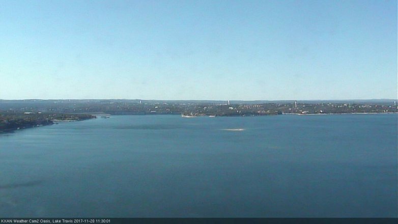 Lake Travis webcam, November 20, 2017 10:45 AM CT