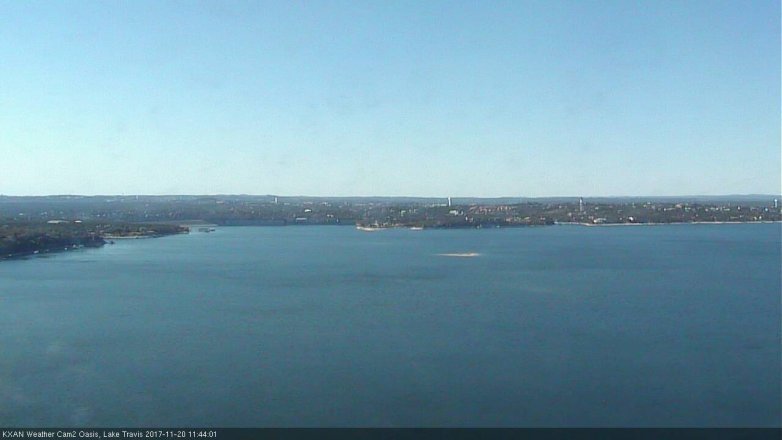 Lake Travis webcam, November 20, 2017 11:00 AM CT