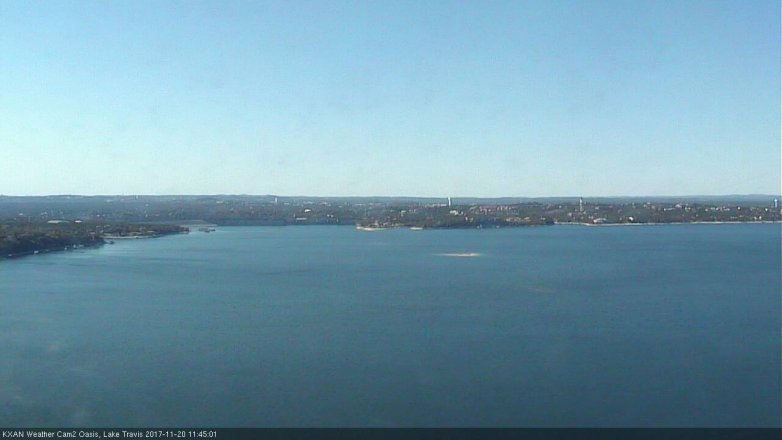 Lake Travis webcam, November 20, 2017 11:15 AM CT
