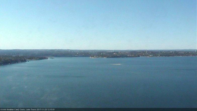 Lake Travis webcam, November 20, 2017 11:30 AM CT