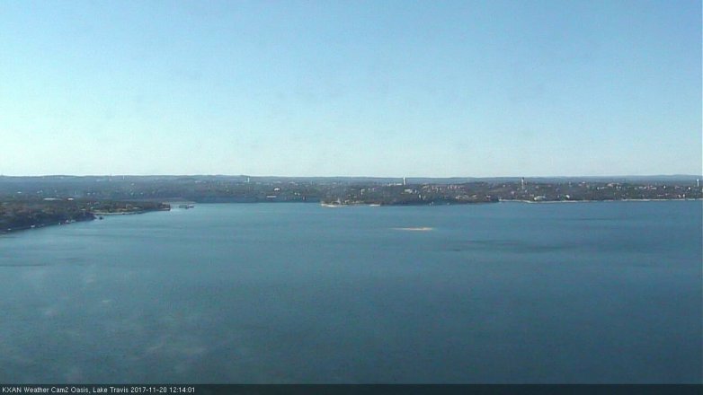Lake Travis webcam, November 20, 2017 11:40 AM CT