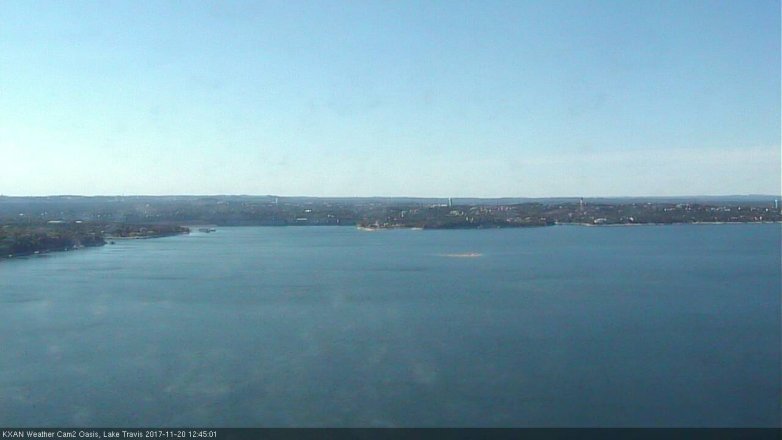 Lake Travis webcam, November 20, 2017 11:55 AM CT