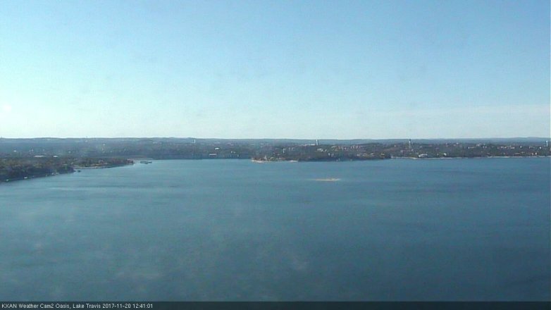 Lake Travis webcam, November 20, 2017 12:05 PM CT