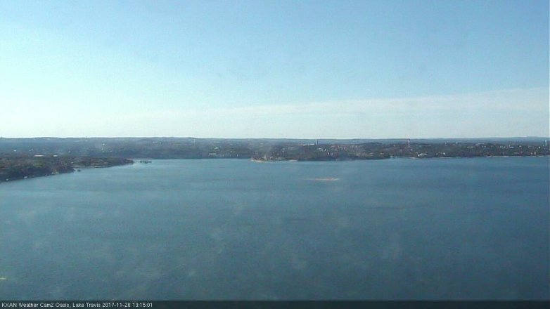 Lake Travis webcam, November 20, 2017 12:20 PM CT