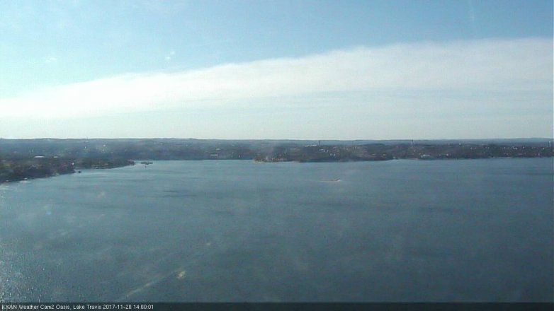 Lake Travis webcam, November 20, 2017 1:05 PM CT