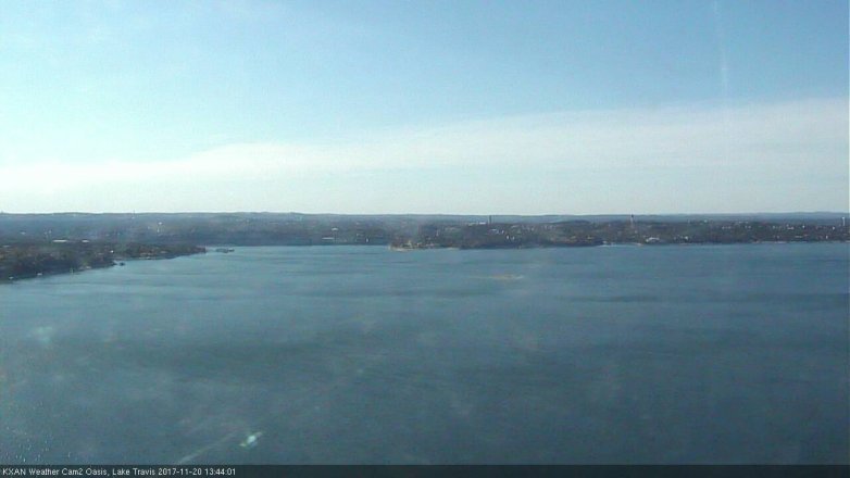 Lake Travis webcam, November 20, 2017 1:10 PM CT