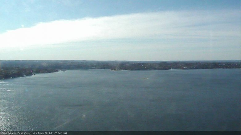 Lake Travis webcam, November 20, 2017 1:35 PM CT