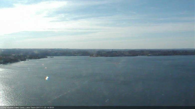 Lake Travis webcam, November 20, 2017 1:45 PM CT