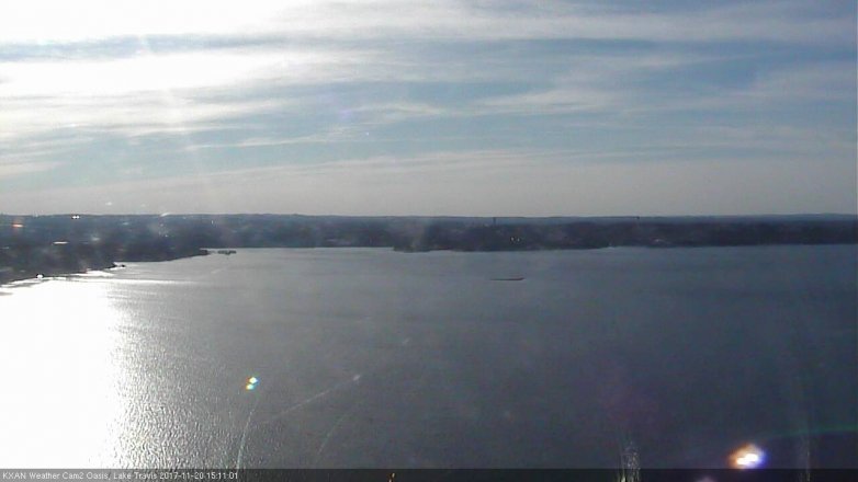 Lake Travis webcam, November 20, 2017 2:35 PM CT