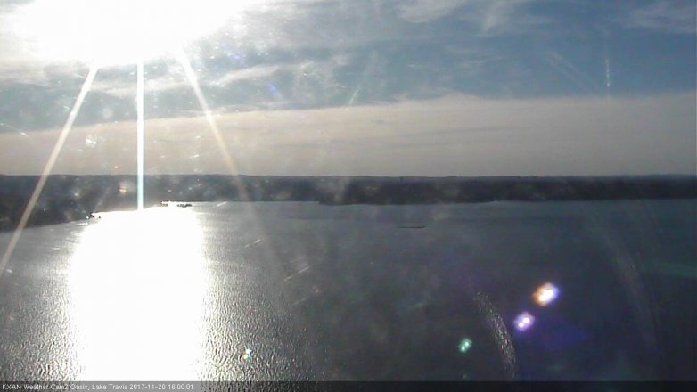 Lake Travis webcam, November 20, 2017 3:25 PM CT