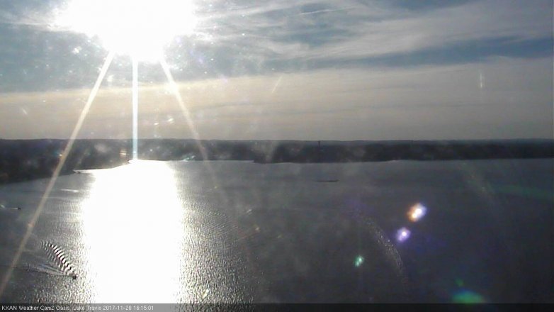 Lake Travis webcam, November 20, 2017 3:40 PM CT