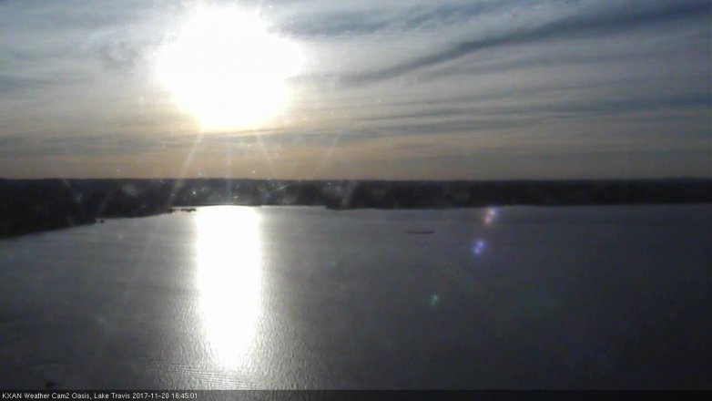 Lake Travis webcam, November 20, 2017 3:50 PM CT