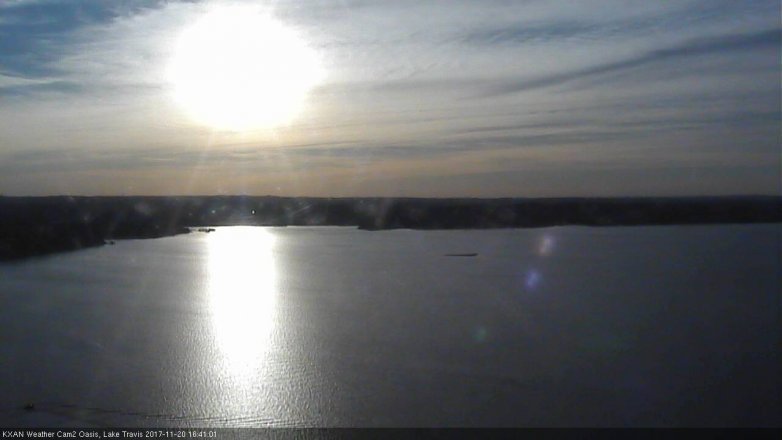 Lake Travis webcam, November 20, 2017 3:55 PM CT