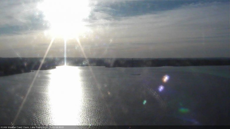 Lake Travis webcam, November 20, 2017 4:00 PM CT