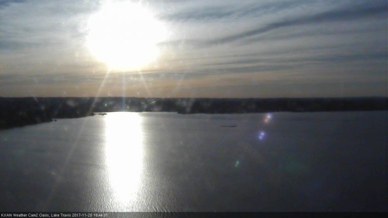 Lake Travis webcam, November 20, 2017 4:05 PM CT