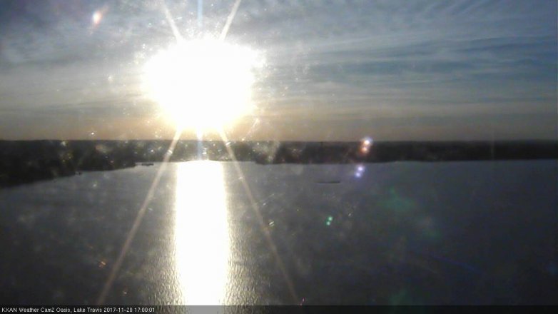 Lake Travis webcam, November 20, 2017 4:10 PM CT