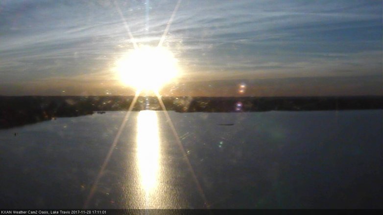 Lake Travis webcam, November 20, 2017 4:20 PM CT