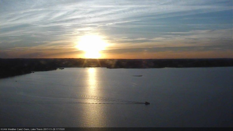 Lake Travis webcam, November 20, 2017 4:30 PM CT