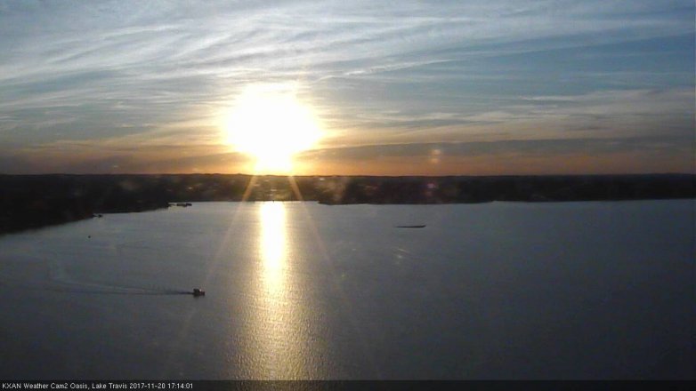 Lake Travis webcam, November 20, 2017 4:45 PM CT