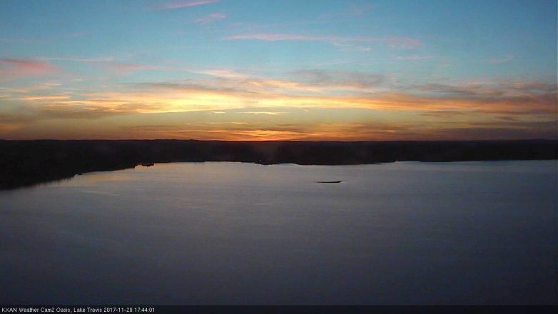 Lake Travis webcam, November 20, 2017 5:00 PM CT