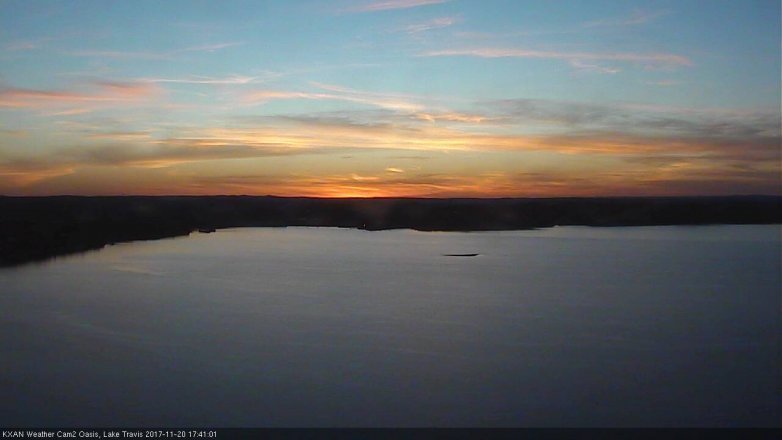 Lake Travis webcam, November 20, 2017 5:05 PM CT