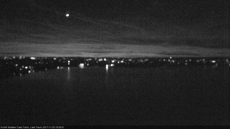 Lake Travis webcam, November 20, 2017 5:35 PM CT