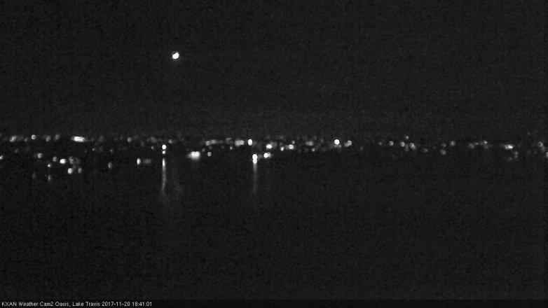 Lake Travis webcam, November 20, 2017 6:05 PM CT