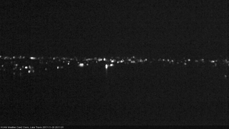 Lake Travis webcam, November 20, 2017 7:30 PM CT
