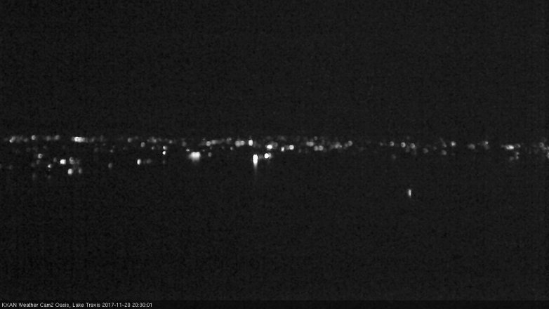 Lake Travis webcam, November 20, 2017 8:00 PM CT