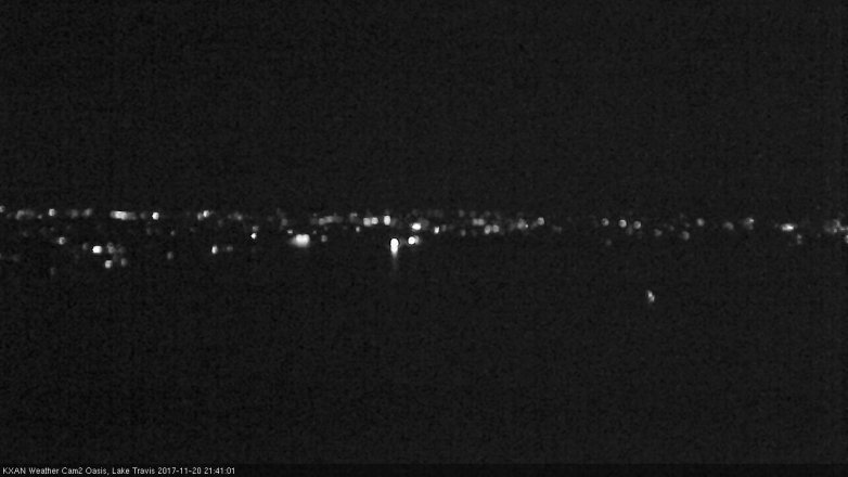 Lake Travis webcam, November 20, 2017 8:50 PM CT