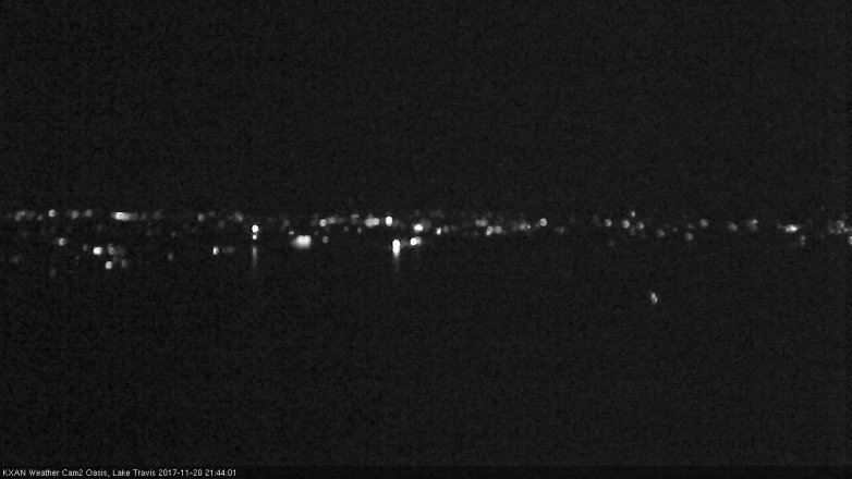 Lake Travis webcam, November 20, 2017 9:00 PM CT