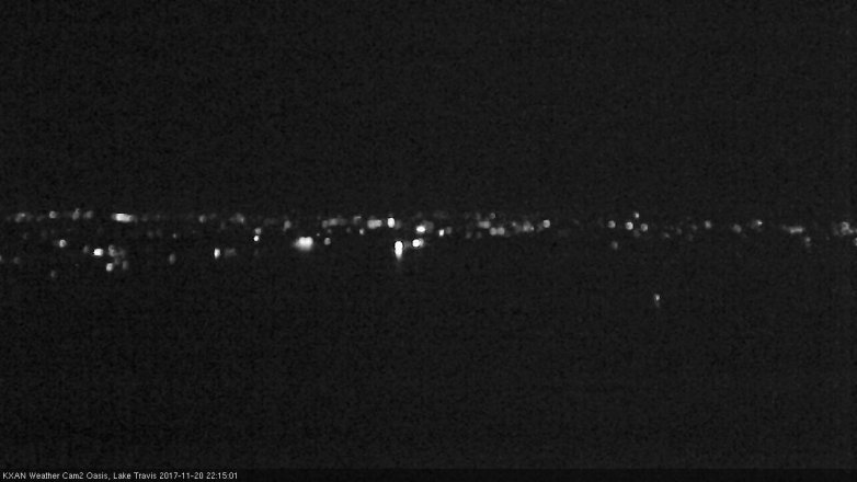 Lake Travis webcam, November 20, 2017 9:40 PM CT