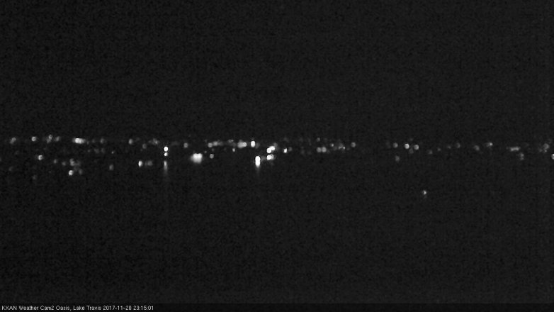 Lake Travis webcam, November 20, 2017 10:25 PM CT