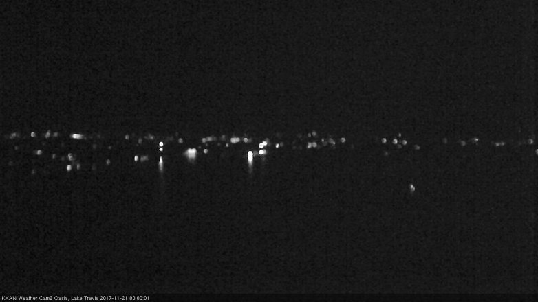 Lake Travis webcam, November 20, 2017 11:30 PM CT