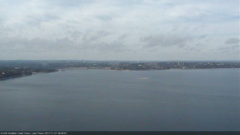 Lake Travis webcam, November 21, 2017 9:05 AM CT