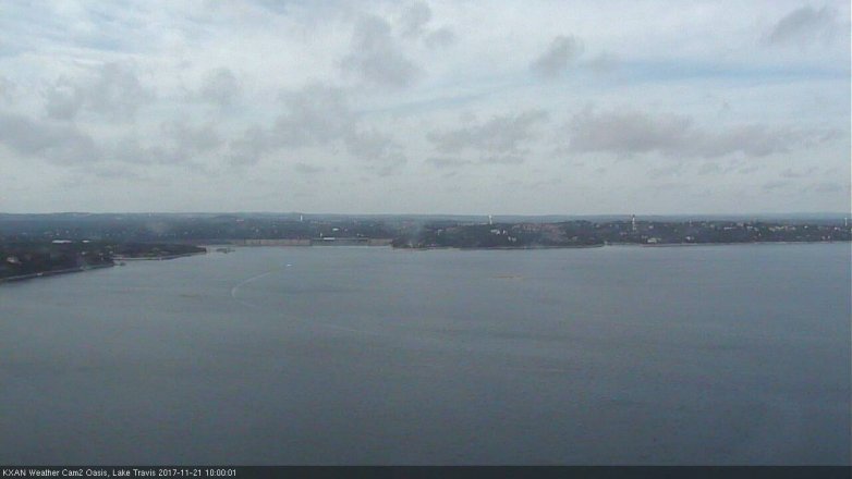 Lake Travis webcam, November 21, 2017 9:20 AM CT