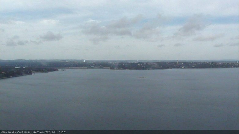 Lake Travis webcam, November 21, 2017 9:35 AM CT