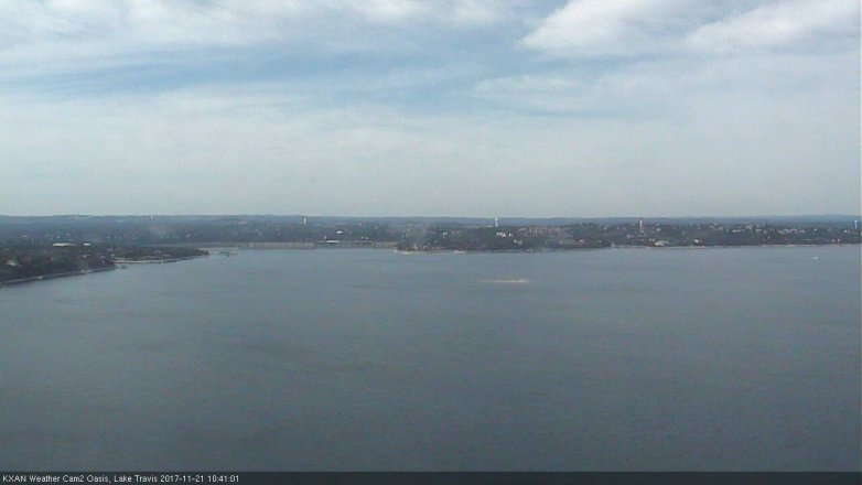 Lake Travis webcam, November 21, 2017 9:55 AM CT