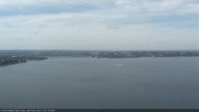 Lake Travis webcam, November 21, 2017 10:00 AM CT