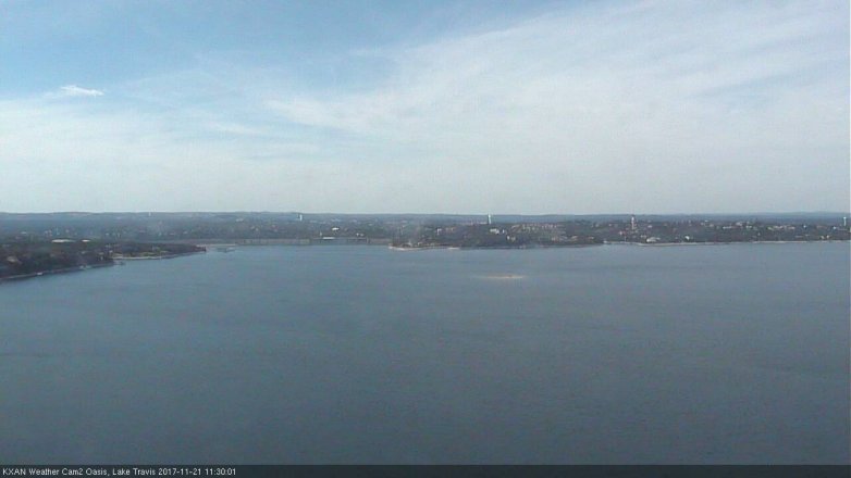 Lake Travis webcam, November 21, 2017 10:50 AM CT