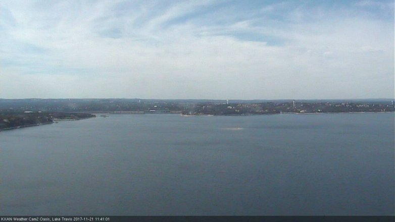 Lake Travis webcam, November 21, 2017 10:55 AM CT