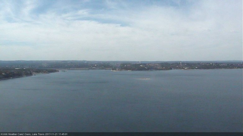 Lake Travis webcam, November 21, 2017 11:15 AM CT