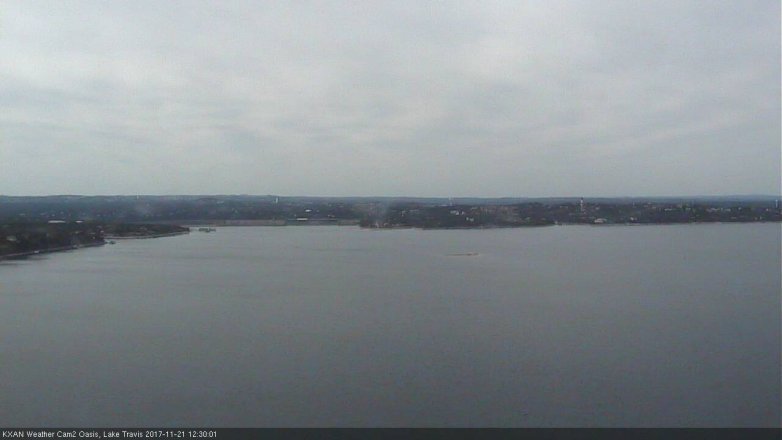 Lake Travis webcam, November 21, 2017 11:45 AM CT