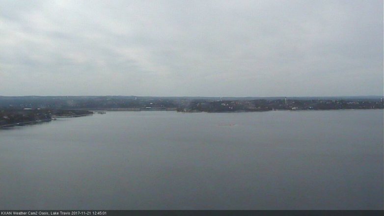 Lake Travis webcam, November 21, 2017 12:00 PM CT