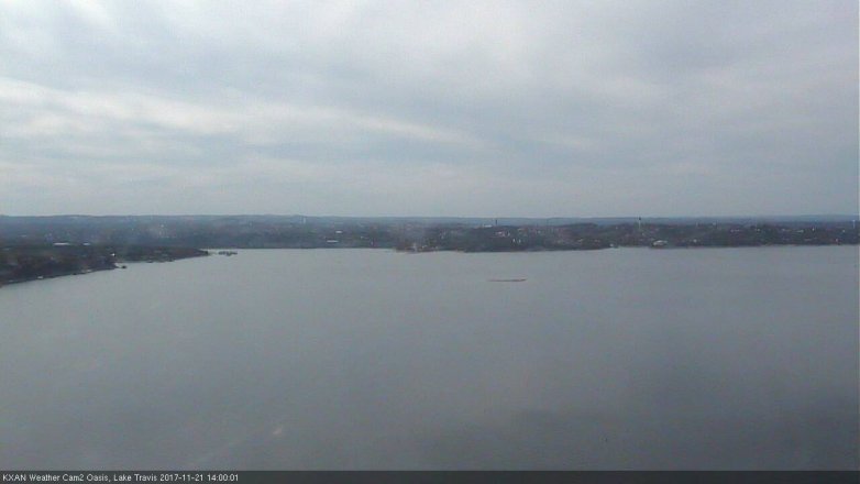 Lake Travis webcam, November 21, 2017 1:30 PM CT